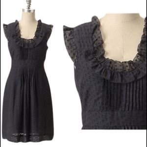 Anthropologie Moulinette Soeurs Behind the Clouds Swiss Dot Ruffle Dress 6